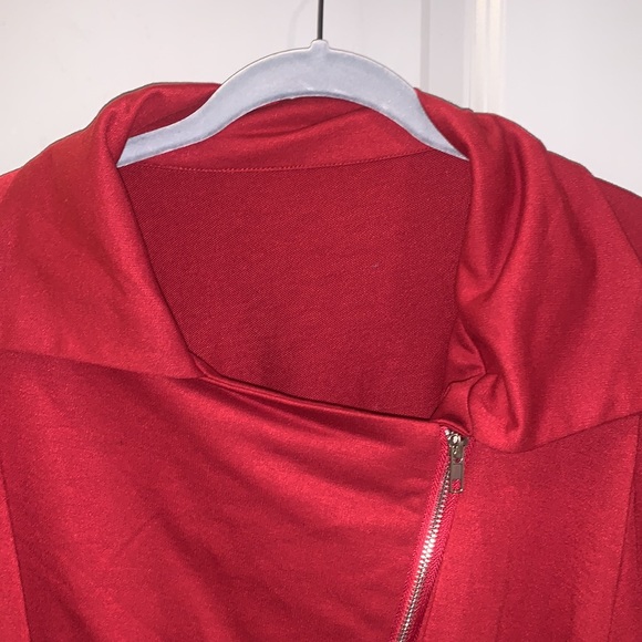 Burgundy plus size jacket - Picture 3 of 6